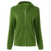Casual Women Zip Pure Color Loose Jersey Jacket Coat Hoodie Sweatshirt Casual Women Zip Pure Color Loose Jersey Jacket Coat Hoodie Sweatshirt