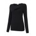 Sexy Women Long Sleeve O-neck Hole Stretch Pure Color T-shirts Sexy Women Long Sleeve O-neck Hole Stretch Pure Color T-shirts