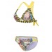 Sexy Crochet Mixed Color Printed Striped Deep Plunge Wireless Bikini Sets Sexy Crochet Mixed Color Printed Striped Deep Plunge Wireless Bikini Sets