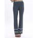 Boho Women Casual Print Elastic Waist Full Length Pants 6 Colors Boho Women Casual Print Elastic Waist Full Length Pants 6 Colors