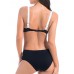 Sexy Patchwork Backless Wirelss Push Up Breathable Bikini Beachwear For Women Sexy Patchwork Backless Wirelss Push Up Breathable Bikini Beachwear For Women