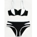 Sexy Patchwork Backless Wirelss Push Up Breathable Bikini Beachwear For Women Sexy Patchwork Backless Wirelss Push Up Breathable Bikini Beachwear For Women