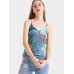 Blue Sexy Velvet Flower Embroidered V-Neck Spaghetti Strap Women Tank Tops Blue Sexy Velvet Flower Embroidered V-Neck Spaghetti Strap Women Tank Tops