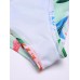 Backless Printed Wireless Halter Elastic Breathable Tankinis Sets Backless Printed Wireless Halter Elastic Breathable Tankinis Sets