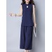 Women Vintage Plate Buckle Sleeveless Tank Tops Women Vintage Plate Buckle Sleeveless Tank Tops