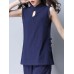 Women Vintage Plate Buckle Sleeveless Tank Tops Women Vintage Plate Buckle Sleeveless Tank Tops