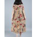 Plus Size Floral Printed Loose Dresses Short Sleeve Ruffled Pockets Casual Dress for Women Plus Size Floral Printed Loose Dresses Short Sleeve Ruffled Pockets Casual Dress for Women