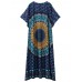 Plus Size Floral Women Vintage Loose Dresses Batwing Sleeve Dress Plus Size Floral Women Vintage Loose Dresses Batwing Sleeve Dress