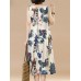 Plus Size Vintage Women Floral Printed Sleeveless Maxi Dresses Plus Size Vintage Women Floral Printed Sleeveless Maxi Dresses