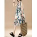 Plus Size Vintage Women Floral Printed Sleeveless Maxi Dresses Plus Size Vintage Women Floral Printed Sleeveless Maxi Dresses