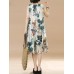 Plus Size Vintage Women Floral Printed Sleeveless Maxi Dresses Plus Size Vintage Women Floral Printed Sleeveless Maxi Dresses