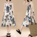 Plus Size Vintage Women Floral Printed Sleeveless Maxi Dresses Plus Size Vintage Women Floral Printed Sleeveless Maxi Dresses