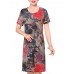 Summer Mother Dress Personalized Floral Printed Chiffon Straight Dress Summer Mother Dress Personalized Floral Printed Chiffon Straight Dress