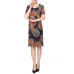 Summer Mother Dress Personalized Floral Printed Chiffon Straight Dress Summer Mother Dress Personalized Floral Printed Chiffon Straight Dress