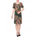 Summer Mother Dress Personalized Floral Printed Chiffon Straight Dress Summer Mother Dress Personalized Floral Printed Chiffon Straight Dress