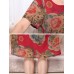 Summer Mother Dress Personalized Floral Printed Chiffon Straight Dress Summer Mother Dress Personalized Floral Printed Chiffon Straight Dress