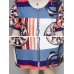 Elegant Women O-Neck Short Sleeve Printed Straight Dress Elegant Women O-Neck Short Sleeve Printed Straight Dress