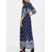 Plus Size Sexy Women V-neck Ornate Print Slit Side Half Sleeve Dresses Plus Size Sexy Women V-neck Ornate Print Slit Side Half Sleeve Dresses