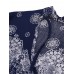 Plus Size Sexy Women V-neck Ornate Print Slit Side Half Sleeve Dresses Plus Size Sexy Women V-neck Ornate Print Slit Side Half Sleeve Dresses