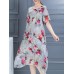 Plus Size Women Casual Dress Summer Long Maxi Robe Dresses Plus Size Women Casual Dress Summer Long Maxi Robe Dresses