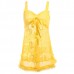 Women Floral Lace Sleepwear See Through Mesh Bowknot Braces Nightdress Women Floral Lace Sleepwear See Through Mesh Bowknot Braces Nightdress