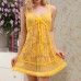 Women Floral Lace Sleepwear See Through Mesh Bowknot Braces Nightdress Women Floral Lace Sleepwear See Through Mesh Bowknot Braces Nightdress