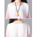 Retro Brand Gradient Dye Print Dress Color Embroidery Half Sleeve Linen Dress Retro Brand Gradient Dye Print Dress Color Embroidery Half Sleeve Linen Dress