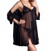Women Sexy Net Yarn Fabric Loose Three Sets Of Pajamas Women Sexy Net Yarn Fabric Loose Three Sets Of Pajamas