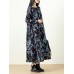 Plus Size Vintage Women Floral Printed Maxi Dress Plus Size Vintage Women Floral Printed Maxi Dress