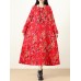 Plus Size Vintage Women Floral Printed Maxi Dress Plus Size Vintage Women Floral Printed Maxi Dress