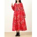 Plus Size Vintage Women Floral Printed Maxi Dress Plus Size Vintage Women Floral Printed Maxi Dress