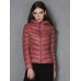 Casual Women Zipper Pure Color Long Sleeve Down Jackets Casual Women Zipper Pure Color Long Sleeve Down Jackets