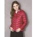 Casual Women Zipper Pure Color Long Sleeve Down Jackets Casual Women Zipper Pure Color Long Sleeve Down Jackets