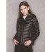 Casual Women Zipper Pure Color Long Sleeve Down Jackets Casual Women Zipper Pure Color Long Sleeve Down Jackets