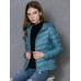 Casual Women Zipper Pure Color Long Sleeve Down Jackets Casual Women Zipper Pure Color Long Sleeve Down Jackets