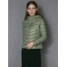 Casual Women Zipper Pure Color Long Sleeve Down Jackets Casual Women Zipper Pure Color Long Sleeve Down Jackets