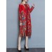 Elegant Women Printed Tassel Folk Style Long Sleeve Coats Elegant Women Printed Tassel Folk Style Long Sleeve Coats