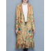 Elegant Women Printed Tassel Folk Style Long Sleeve Coats Elegant Women Printed Tassel Folk Style Long Sleeve Coats