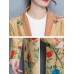 Elegant Women Printed Tassel Folk Style Long Sleeve Coats Elegant Women Printed Tassel Folk Style Long Sleeve Coats