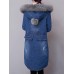 Casual Women Faux Fur Collar Double Pocket Thick Denim Coat Casual Women Faux Fur Collar Double Pocket Thick Denim Coat