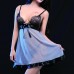 Sexy Sleeveless Lace Bow-knot Transparent Mesh Comfort Nightdress Sexy Sleeveless Lace Bow-knot Transparent Mesh Comfort Nightdress