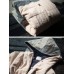 Vintage Women Solid Color Long Sleeve Hooded Cotton Long Coat Vintage Women Solid Color Long Sleeve Hooded Cotton Long Coat