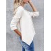 Casual Women Solid Color Lapel Irregular Hem Long Sleeve Cardigans Casual Women Solid Color Lapel Irregular Hem Long Sleeve Cardigans