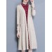 Elegant Embroidery Pockets Long Sleeve Mid-long Knitting Coats Elegant Embroidery Pockets Long Sleeve Mid-long Knitting Coats