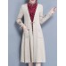 Elegant Embroidery Pockets Long Sleeve Mid-long Knitting Coats Elegant Embroidery Pockets Long Sleeve Mid-long Knitting Coats
