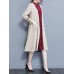 Elegant Embroidery Pockets Long Sleeve Mid-long Knitting Coats Elegant Embroidery Pockets Long Sleeve Mid-long Knitting Coats