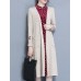 Elegant Embroidery Pockets Long Sleeve Mid-long Knitting Coats Elegant Embroidery Pockets Long Sleeve Mid-long Knitting Coats
