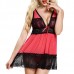 Sexy Lace V Neck Bowknot Backless Sleep Dress Tongs Pajama Suit M-4XL Sexy Lace V Neck Bowknot Backless Sleep Dress Tongs Pajama Suit M-4XL