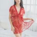 Sexy Lace Double V Straps See Through Nightdress Women Lingerie Sexy Lace Double V Straps See Through Nightdress Women Lingerie