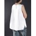 Women Vintage Sleeveless Pure Color Tank Tops Women Vintage Sleeveless Pure Color Tank Tops